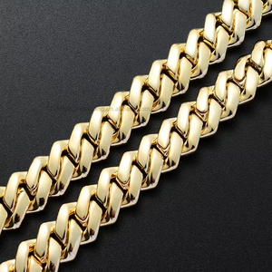 13MM Box Buckle Rhombus <b>Cuban</b> Necklace, Full Zirconium Men's <b>Cuban</b> Bracelet Tanjing Fashion Lijing Necklace - Product Image 2