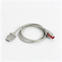 Retail-POS-Terminal 24V Rot USB-auf-Mini-DIN-Rundstecker-Verlängerungskabel USB-Stromkabel für Thermodrucker