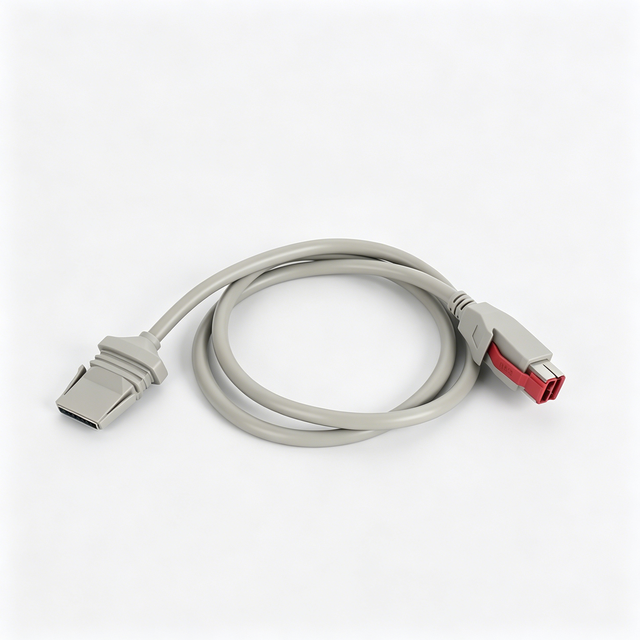 Retail POS Terminal 24V Red PoweredUSB to Mini DIN Circular Connector Extension Cable PoweredUSB Cable for Thermal Printer