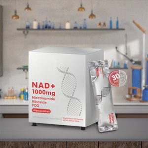 Premium NAD+ Flüssigkeit 1000mg mit Nicotinamid-Ribosid - Pflanzliches NAD+ Nahrungsergänzungsmittel zur Steigerung der Zellenergie und der Mitochondriengesundheit - Product Image 1