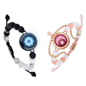Pulseras Inteligentes de Piedra Natural <span class=keywords><strong>Totwoo</strong></span> al por Mayor, Juego de Pulseras de Ojo de Tigre Personalizadas para Hombre y Mujer - Product Image 1