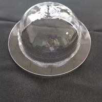 Cloche en verre de silice transparente Wonik, petite cloche en quartz pour four à vide semi-conducteur