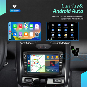 Podofo Android Autoradio singolo Din 7 pollici IPS 4 + 64GB Autoradio per <span class=keywords><strong>Dacia</strong></span>/<span class=keywords><strong>Renault</strong></span>/Lada CarPlay Android <span class=keywords><strong>Auto</strong></span> BT GPS WiFi OEM ODM - Product Image 2