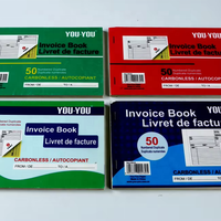 2024 plus récent livre de factures de conception papier offset Type de produit de facture matérielle