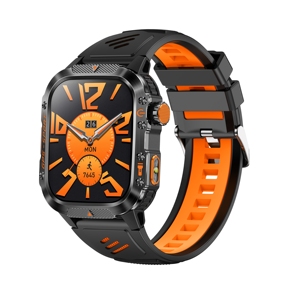 Montre connectée GPS DF HT36 avec lampe torche LED, écran HD, appels Bluetooth, surveillance de la fréquence cardiaque et de l'oxygène, suivi de santé, montre connectée sportive - Product Image 4