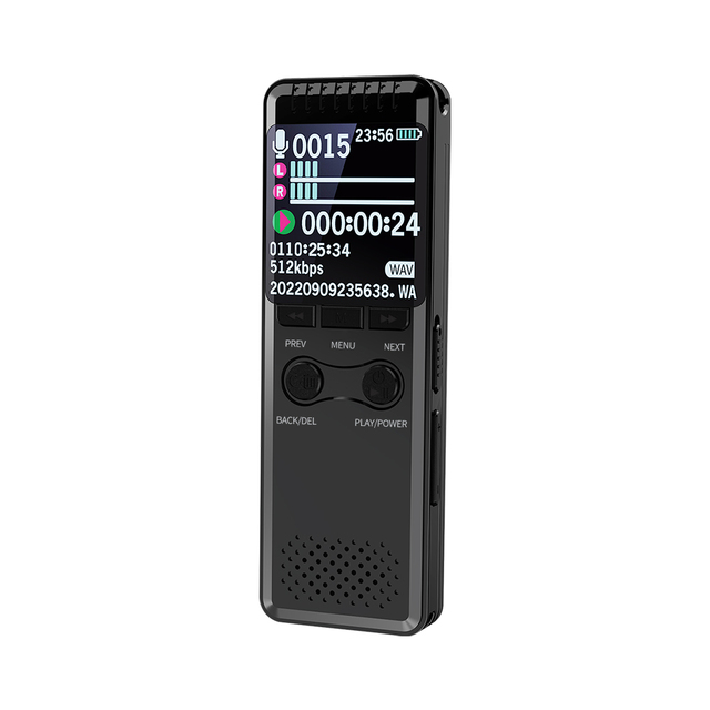 Digital Mini Voice Recorder Colorful Screen HiFi MP3 Recording Password Protection Dictaphone for Interview Meeting Speech