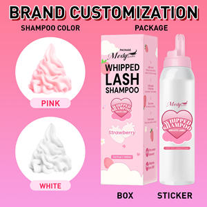 Оптовый набор для наращивания ресниц: веганский пенный шампунь-мусс для очистки ресниц с логотипом на заказ, 60 мл, 100 мл - Product Image 2
