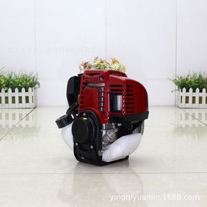 Moteur à essence 140FA pour tondeuse rotative, pièces de tondeuse à gazon, modèle rouge avec réservoir de carburant et poignée de démarrage - Product Image 3