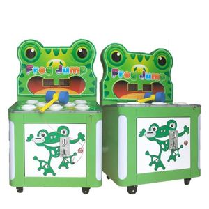 Hammer Hitting Game MachineCute Frog StyleThreshing Hammer <b>Coin</b> <b>Pusher</b> Mini Arcade Redemption Game Whack a Mole Game Machine - Product Image 2