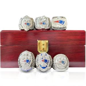 Juego de 6 Anillos Super Patriots 2001 <span class=keywords><strong>2003</strong></span> 2004 2014 2016 2018 de Piedra Natural, Aleación y Chapado en Oro, Anillo de Campeonato - Product Image 5