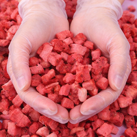 Fresas Liofilizadas Enteras/Rebanadas en Bolsas a Granel, Dulces, Saludables y de Alta Calidad, Ricas en Nutrientes, Suministro de Fábrica