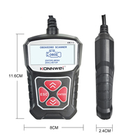 Escáner OBD2 KONNWEI KW310 con Pantalla de 2.0 Pulgadas, Herramienta de Diagnóstico Automotriz OBD 2 con 7 Idiomas