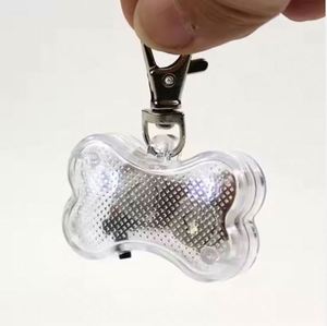 Custom Logo Led <b>Light</b> Pendant Bone Shape <b>Dog</b> Tag Pet Safety Night Walking <b>Lights</b> for <b>Dogs</b> - Product Image 1