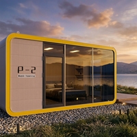 Villa Modulaire Préfabriquée Intelligente Apple Cabin Pod, Économe en Énergie, Ignifuge, Anti-Corrosion, Maison Capsule Apple