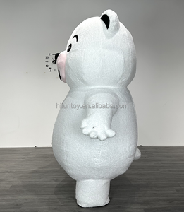 Tùy chỉnh Inflatable đen trắng gấu Linh Vật Trang phục linh vật động vật linh vật gấu trúc gấu fursuit cosplay lông phù hợp với cho người lớn - Product Image 5