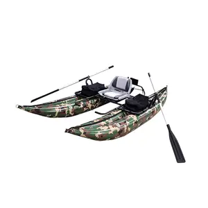 Новый стиль Oem 1 Мужская надувная понтонная рыболовная лодка двухслойная понтонная лодка Надувная гребная лодка для продажи