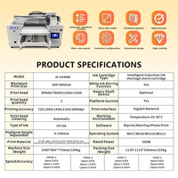 Impresora UV Plana LED Jesi de 40*60cm, Impresora Digital de Inyección de Tinta para Acrílico, Vidrio, Carcasas de Teléfono, Madera, PVC