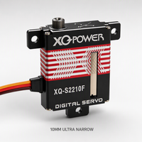 Servomoteur Glider 11KG 10mm Slim Coreless XQ-POWER XQ-S2210F à couple élevé, étanche, boîtier en aluminium CNC, numérique, 8.4V pour avion RC