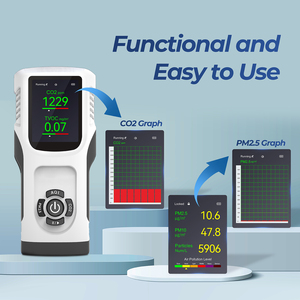 Fosensor giá bán buôn sáu trong một cầm tay AQI kiểm tra mét ô nhiễm Màn hình formaldehyde Detector nhiệt độ và độ ẩm mét - Product Image 6