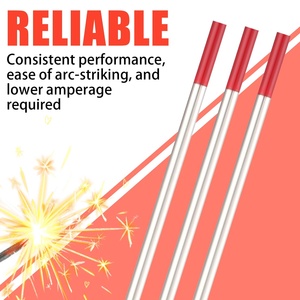 WT20 <span class=keywords><strong>Tig</strong></span> Hàn vonfram điện cực Đỏ 2% thoriated que hàn cho hàn thép không gỉ thép carbon - Product Image 5