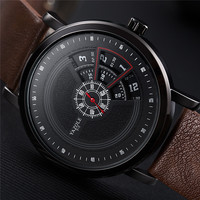 Yazole 511 Hommes Quartz Montres Hommes D'affaires Classiques Date Automatique Montre Homme En Cuir Souple Bande Mari Patron Amoureux Cadeau Montres