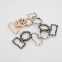 Mousquetons pivotants en zinc Qiannuo Qn29 avec anneaux porte-clés 16/19mm, étanches, avec serrures TSA, durables, boucles à ressort en O, accessoires de sac personnalisés