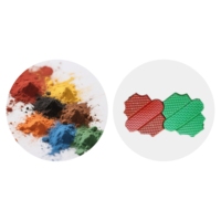 Poudre cosmétique, pavé rouge, couleur argent, prix du oxyde rouge