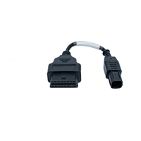 Cable de diagnóstico automotriz de cobre OBD con adaptador para Cable General 6 pines IP67 a prueba de agua 12V