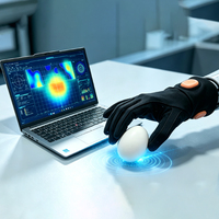 Gant de détection tactile avec matrice de pression flexible pour la collecte de données sur robot humanoïde, la téléopération et la perception de la force au bout des doigts