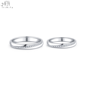 แหวนเพชรแท้ทองคำ 18K สไตล์หรูหราทันสมัย เรียบง่าย เหมาะสำหรับใส่ทุกวัน - Product Image 2