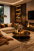 Meubles de villa haut de gamme, lit de luxe, cadre de lit moderne, ensemble de meubles de salon, mobilier complet de salle à manger, design pour villa