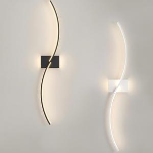 Semplice e moderna lampada da parete a LED italiano soggiorno TV sfondo camera da letto comodino decorazione interna illuminazione della parete illuminazione della parete - Product Image 1