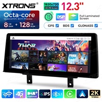 Reproductor de Android para Auto de 12.3 Pulgadas para BMW Serie 3/4 con Sistema EVO, 8+128GB, Snapdragon 680, Pantalla 2K, 4G Global, CarPlay, CE-XTRONS