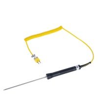 Handheld Surface Thermocouple Probe Durable Fast Response Thermocouple for Gas Liquid Melt and Frozen Food Temperature Detection