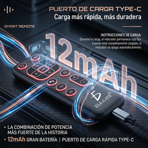 Souris Air Mouse ELE-GATE avec mini clavier sans fil Bluetooth 2.4G rétroéclairé pour PC TV Box - Product Image 5
