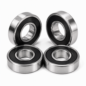 Roulement à billes à gorge profonde 6003-2RS 17x35x10mm en acier chromé GCr15, double étanchéité en caoutchouc, anti-poussière, pour moteur, pompe, boîte de vitesses et ventilateur - Product Image 1