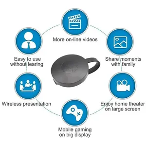 1080P <span class=keywords><strong>G2</strong></span> ไร้สายมิราคัสต์ดองเกิลสำหรับมิราสกรีน ดิสเพลย์ อะนี่แคสท์ ไวไฟ - รองรับทีวีที่เข้ากันได้กับแอนดรอยด์ ไอโอเอส - Product Image 4