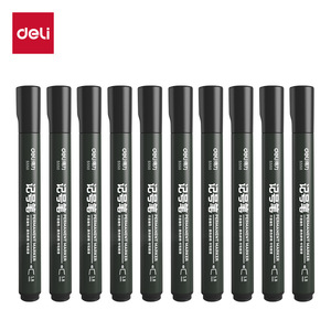 Deli S550 Permanent Marker 1.8 Mm Oil Based Black Thick Tip Waterproof Writing Pen For Office And School Use - Product Image 1