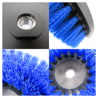 Brosses de nettoyage électriques sans tige M14 de 6 pouces, brosses de détaillage pour perceuse, brosses de lavage de voiture pour l'automobile et le nettoyage domestique