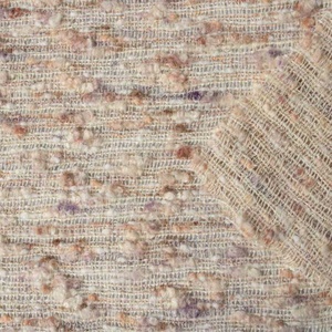 Tissu en laine bouclée multicolore doux et naturel pour vêtements d'extérieur et robes féminines - Product Image 6