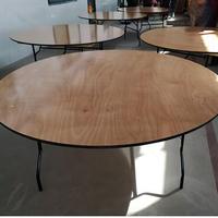Table de salle à manger ronde pliable de mariage en bois moderne populaire et moins cher Table pliante d'extérieur