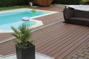 Decoración para Piscinas, Tarima de WPC Impermeable, Material Ecológico - Product Image 3