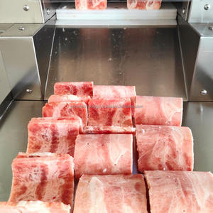 Trancheuse commerciale automatique de tranche de viande congelée Trancheuse de viande congelée Trancheuse de bacon de rouleau de viande d'acier inoxydable - Product Image 3