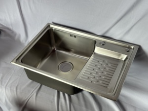 Fregadero de Cocina Grande de Acero Inoxidable 304 de Suministro Directo del Fabricante, Fregadero de Cocina de Acero Inoxidable - Product Image 3