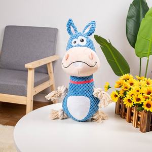 थोक कपास रस्सी बेवकूफ गधे पालतू जानवर संवर्धन लक्जरी पालतू कुत्ते चउ खिलौने - Product Image 5