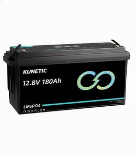 KUNETIC LFP12180 Paket Baterai Cair 2.3kWh yang Dapat Disesuaikan 12V 180Ah 150Ah 200Ah 300Ah Umur Panjang 6000 Siklus Penyimpanan Energi Rumah - Product Image 2