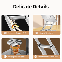 Support d'ordinateur portable pliable et réglable en hauteur, support télescopique pour MacBook