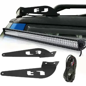 Auto Car Upper Windshield 52" LED Light Bar Mounting Brackets Accessories Lamp Mount For Toyo-ta FJ Cruiser 2006-2014