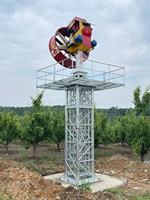 Brandstofverwarmde anti-vorst ventilator met 360 graden draaibare swing voor fruitbomen