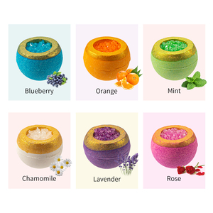 Vente en gros de produits de marque privée pour le bain en cristal scintillant doré au sel de mer Ingrédients biologiques de luxe pour le soulagement du stress Bain pour <span class=keywords><strong>bombe</strong></span> - Product Image 2